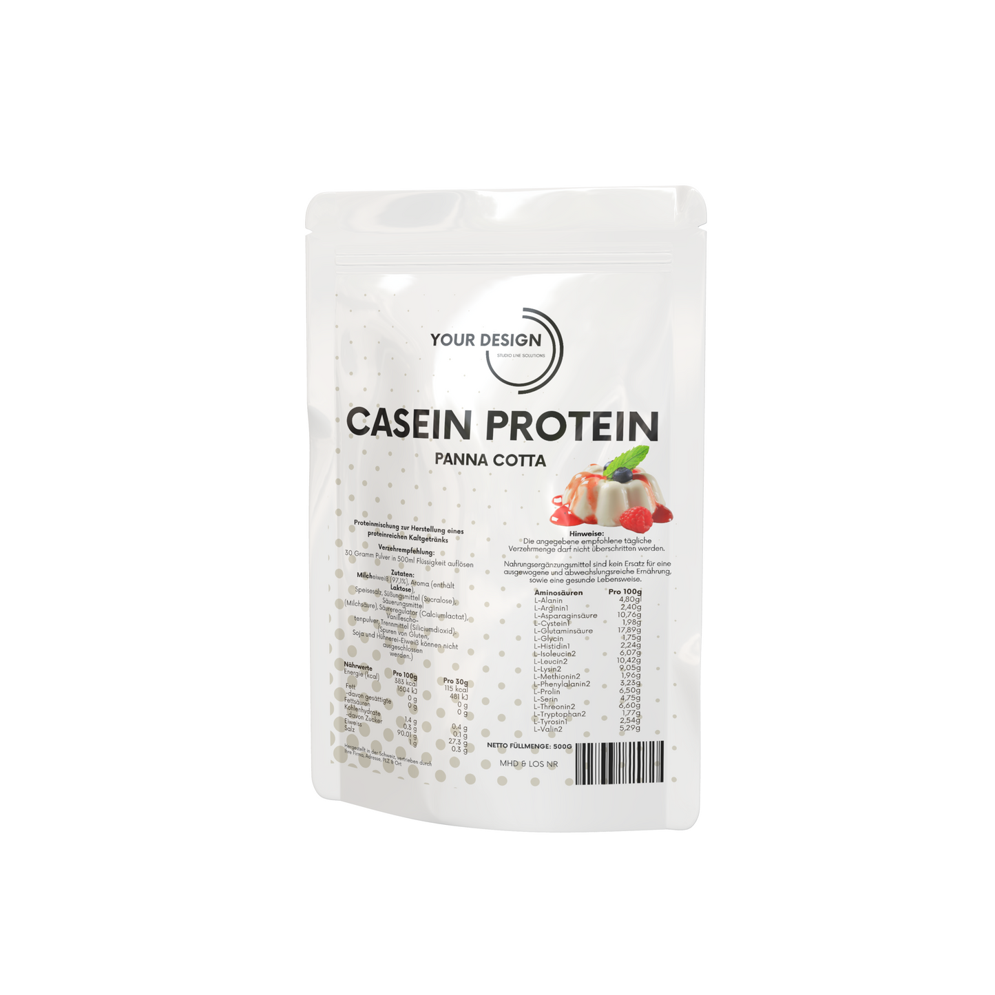 Casein Premium Pro90 - 30 grams of protein per serving - Long-lasting protein supply