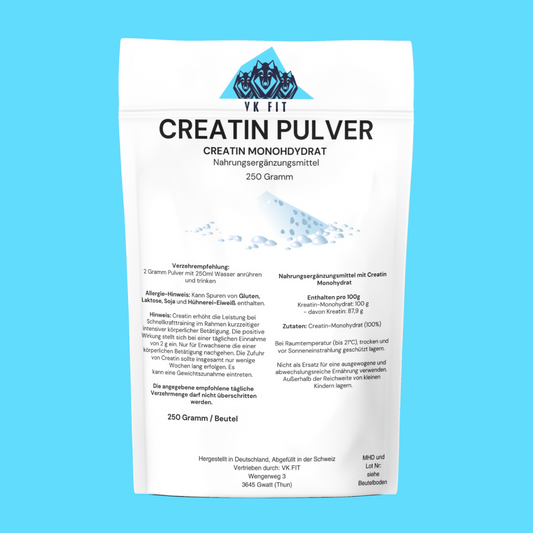 Creatin Monohydrat Pulver - 250g Beutel