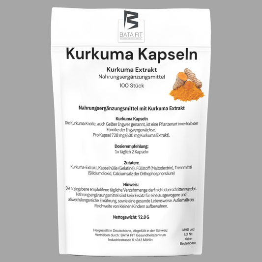 Kurkuma Kapseln - 100 Stück