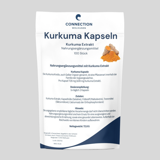 Kurkuma Kapseln - 100 Stück