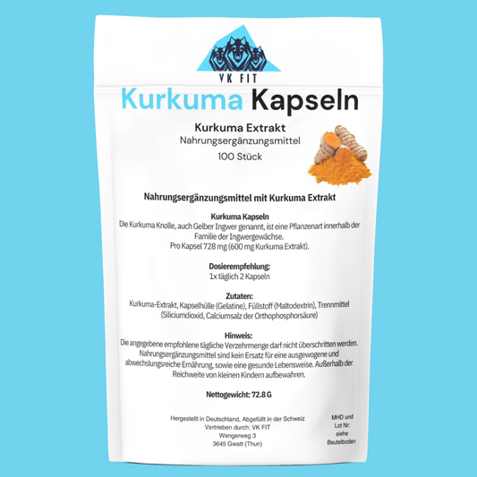 Kurkuma Kapseln - 100 Stück